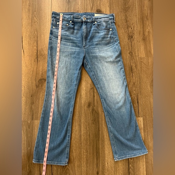 Rag & Bone Nina High Rise Ankle Flare in Poppy Size 31 - Picture 12 of 12